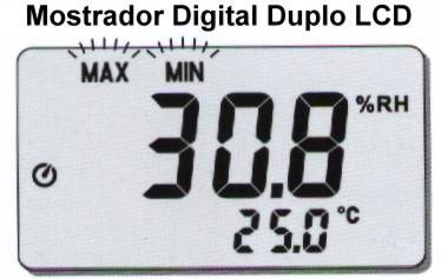 termo higrômetro digital compacto modelo center 315 hygro therm